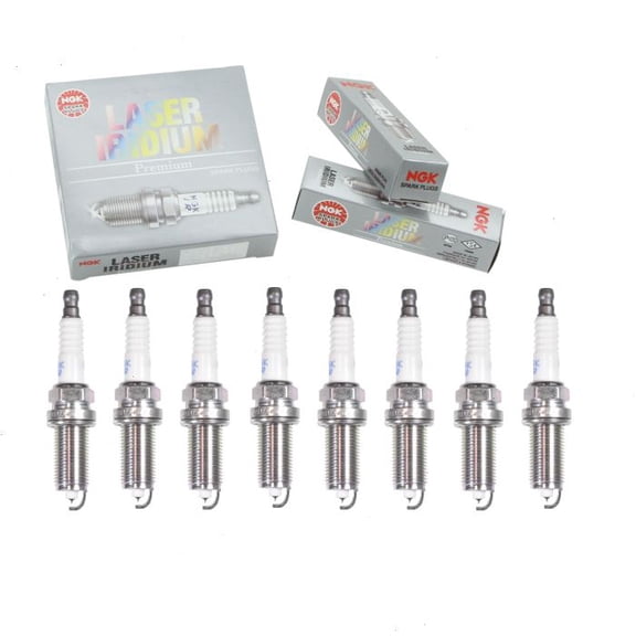8 pc NGK Intake Side Laser Iridium Spark Plugs compatible with Ram 1500 4.7L V8 2011-2013