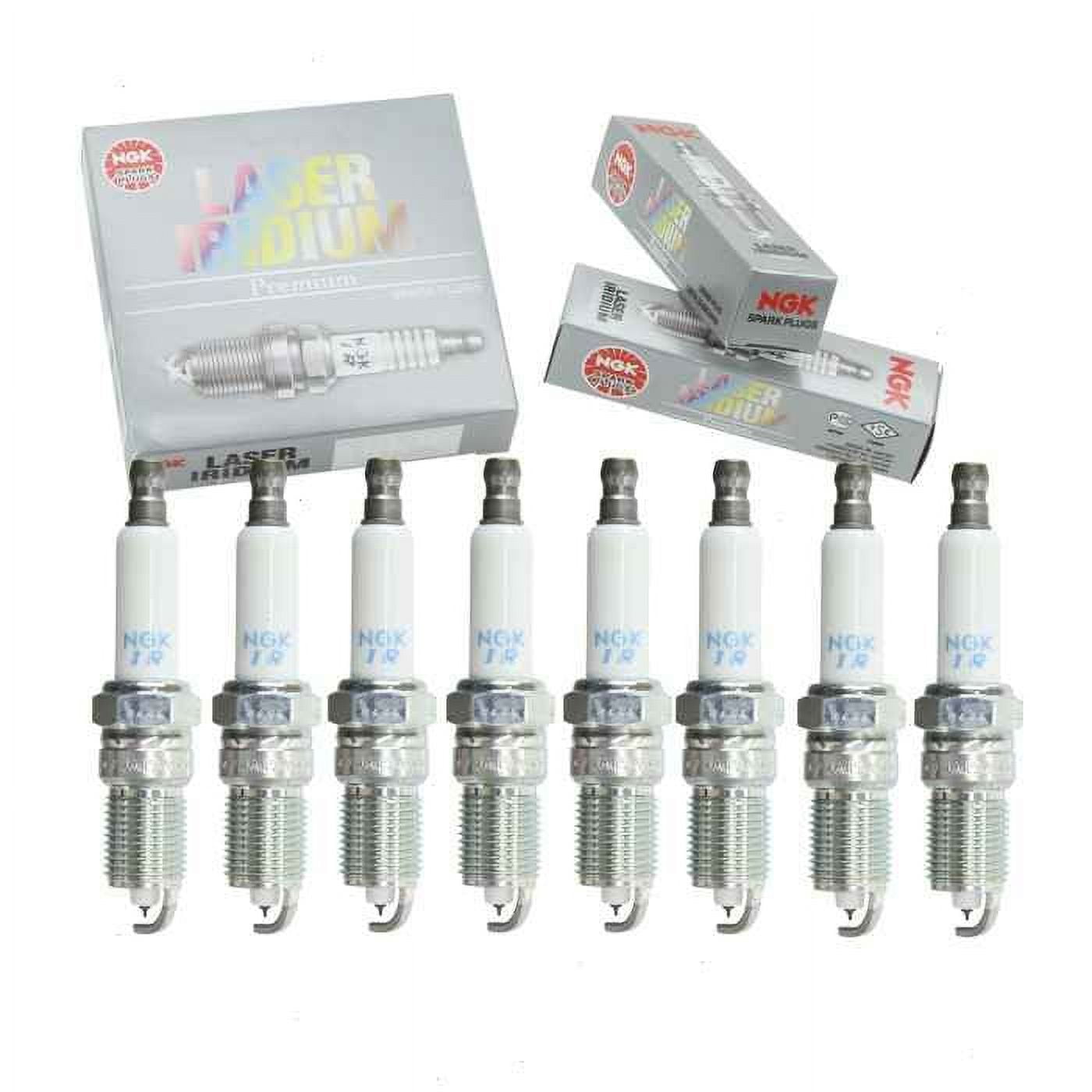 8 pc NGK Laser Iridium Spark Plugs compatible with Chevrolet Tahoe 4.8L 5.3L 5.7L 6.0L 6.2L V8 1998-2014