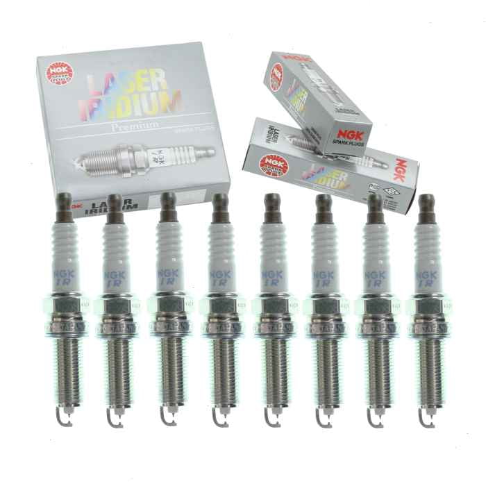 8 pc NGK Laser Iridium Spark Plugs compatible with Kia K900 5.0L V8 2015-2017
