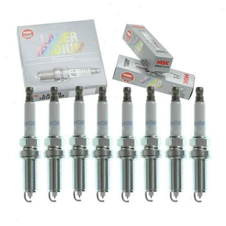 8 pc NGK Laser Iridium Spark Plugs compatible with Mercedes-Benz SL63 AMG 6.3L V8 2009-2012