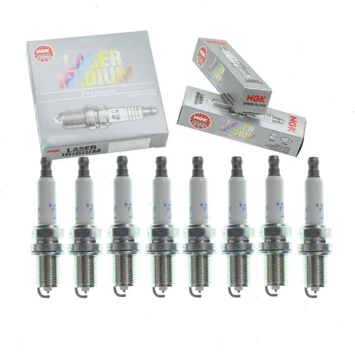 8 pc NGK Laser Iridium Spark Plugs compatible with Nissan NV2500 5.6L V8 2012-2017
