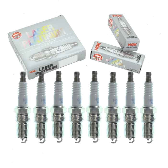 8 pc NGK Laser Platinum Spark Plugs compatible with Chevrolet Express 1500 5.3L 5.7L V8 1998-2014