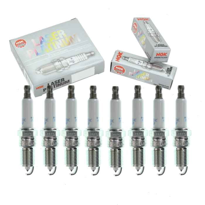 8 pc NGK Laser Platinum Spark Plugs compatible with Chevrolet Suburban 1500 5.7L V8 1996-2002