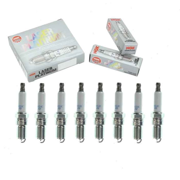 8 pc NGK Laser Platinum Spark Plugs compatible with Chevrolet Tahoe 5.7L V8 1998-2000