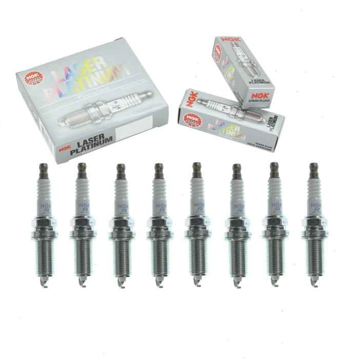 8 pc NGK Laser Platinum Spark Plugs compatible with Dodge Ram 1500 4.7L V8 2008-2010