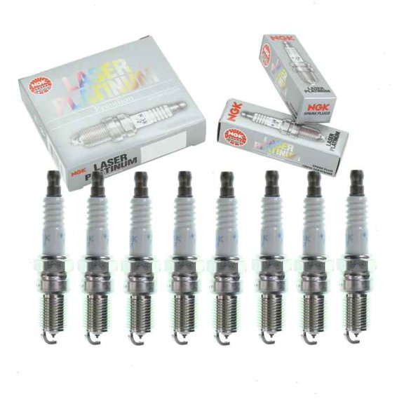 8 pc NGK Laser Platinum Spark Plugs compatible with Ford E-250 Super Duty 5.4L V8 2004-2005