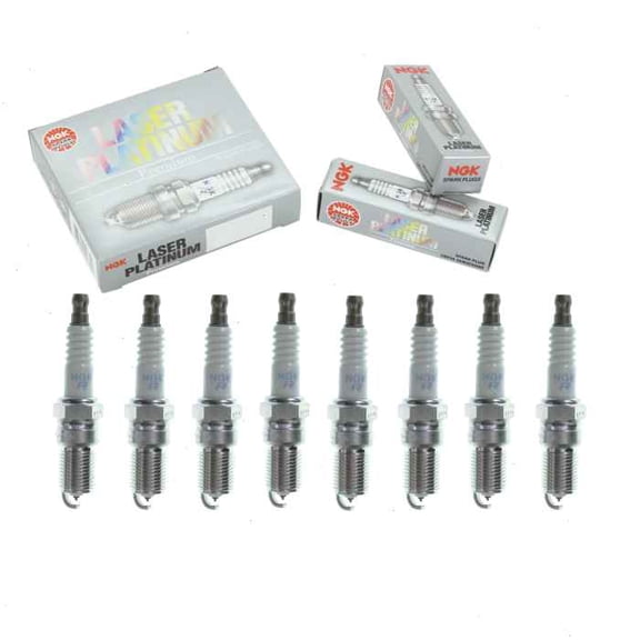 8 pc NGK Laser Platinum Spark Plugs compatible with Ford F-150 Heritage 5.4L V8 2004
