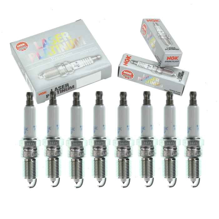 8 pc NGK Laser Platinum Spark Plugs compatible with GMC Sierra 3500 8.1L V8 2001-2006