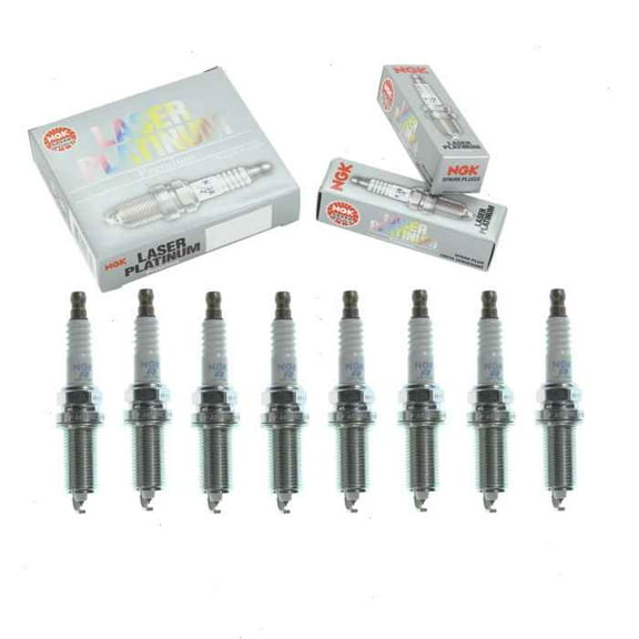 8 pc NGK Laser Platinum Spark Plugs compatible with Jeep Commander 4.7L V8 2008-2009