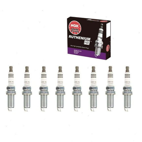 8 pc NGK Ruthenium HX Spark Plugs compatible with Honda Insight 1.3L L4 2010-2014