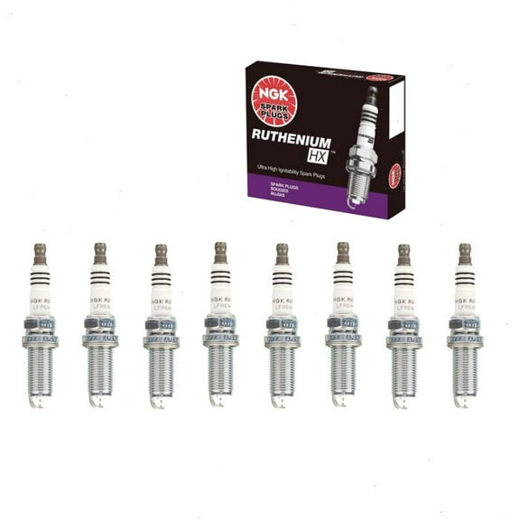8 pc NGK Ruthenium HX Spark Plugs compatible with Lexus GX460 4.6L V8 2010-2020