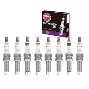 8 pc NGK Ruthenium HX Spark Plugs compatible with Mercedes-Benz G550 5.5L V8 2009-2015
