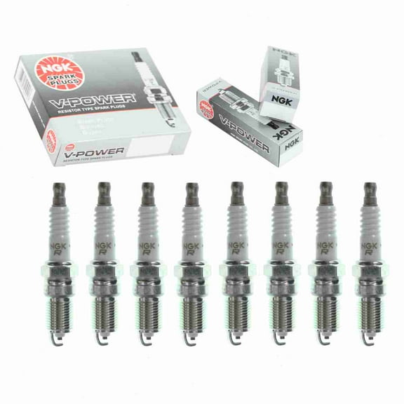 8 pc NGK V-Power Spark Plugs compatible with Buick Roadmaster 5.7L V8 1994-1996