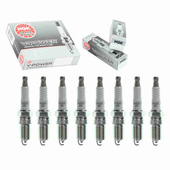 8 pc NGK V-Power Spark Plugs compatible with Cadillac STS 4.6L V8 2007-2010