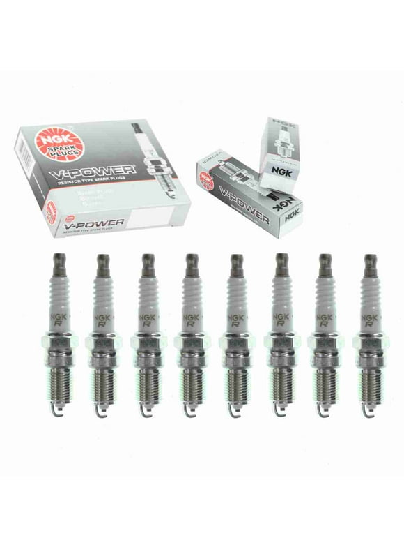 8 pc NGK V-Power Spark Plugs compatible with Chevrolet Caprice 4.3L 5.7L V8 1994-1996