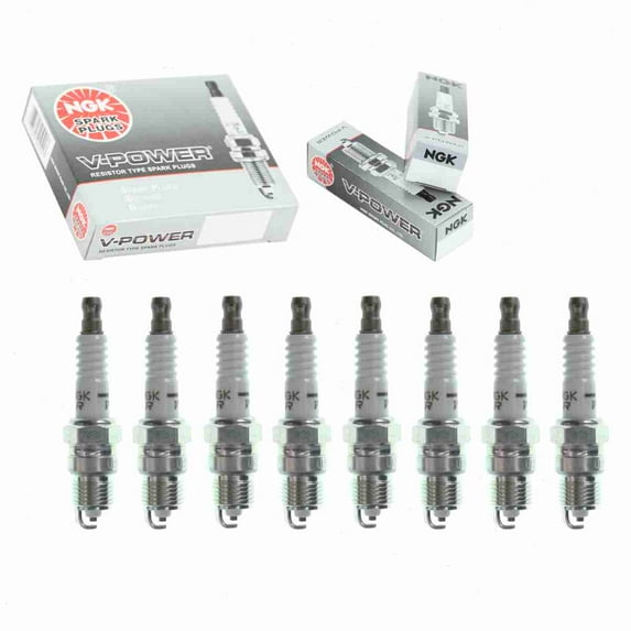 8 pc NGK V-Power Spark Plugs compatible with Chevrolet G20 5.0L 5.7L V8 1984-1995