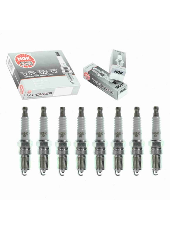 8 pc NGK V-Power Spark Plugs compatible with Chevrolet K1500 Suburban 5.7L V8 1996-1999