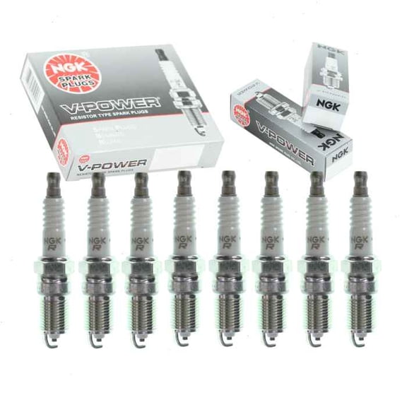 8 pc NGK V-Power Spark Plugs compatible with Chevrolet Silverado 2500 HD Classic 8.1L V8 2007
