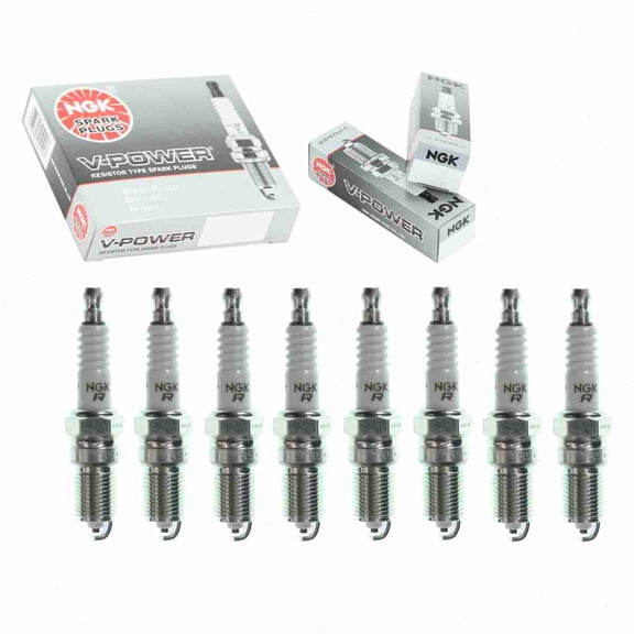 8 pc NGK V-Power Spark Plugs compatible with Ford E-250 Econoline 5.4L V8 1997-2002