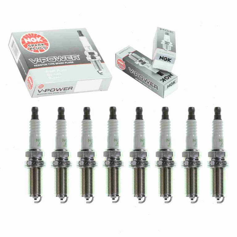 8 pc NGK V Power Spark Plugs compatible with Nissan Armada 5.6L V8