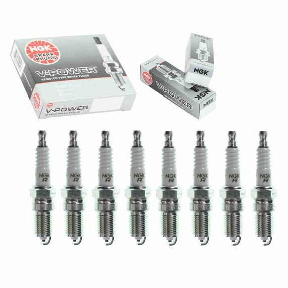 8 pc NGK V-Power Spark Plugs compatible with Pontiac G8 6.0L 6.2L V8 2008-2009