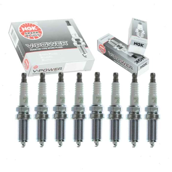 8 pc NGK V-Power Spark Plugs compatible with Toyota Land Cruiser 5.7L V8 2008-2017