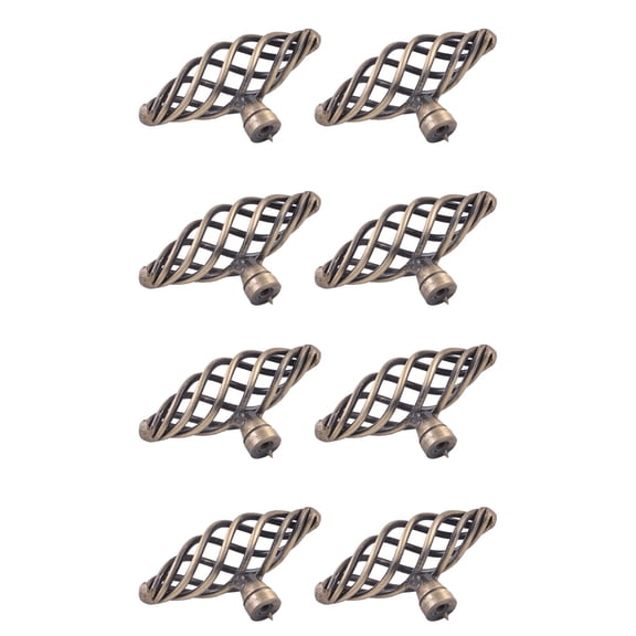 8 pcs  Alloy Door Knobs Nordic Bird Cage Design Pull Handle Creative Drawer Knobs Cabinet Door Handle Furniture Knob (Patina)