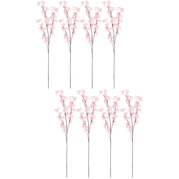 8 pcs Artificial Cherry Blossom Branches Party Decoration Fake Cherry Flower Stems
