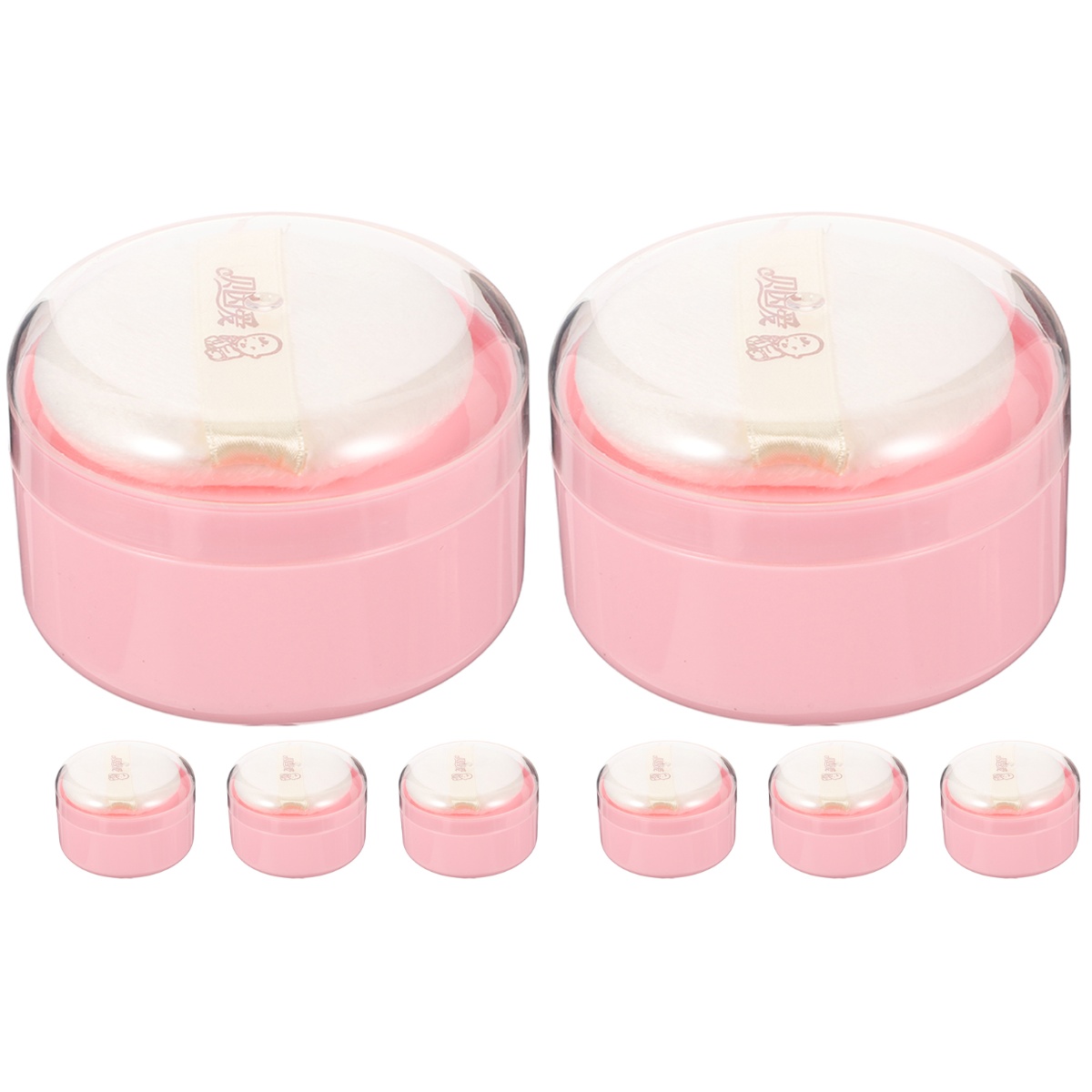 8 pcs Body Powder Container with Powder Puff Body Powder Dispenser