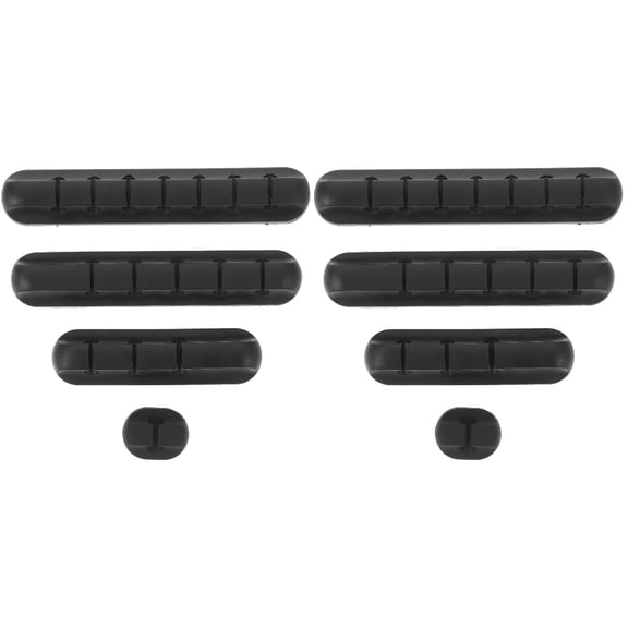 8 pcs Cable Fix Clips Wire Wall Clips Adhesive Cable Clips Wire Management Clips (1, 3, 5, 7 trunking)