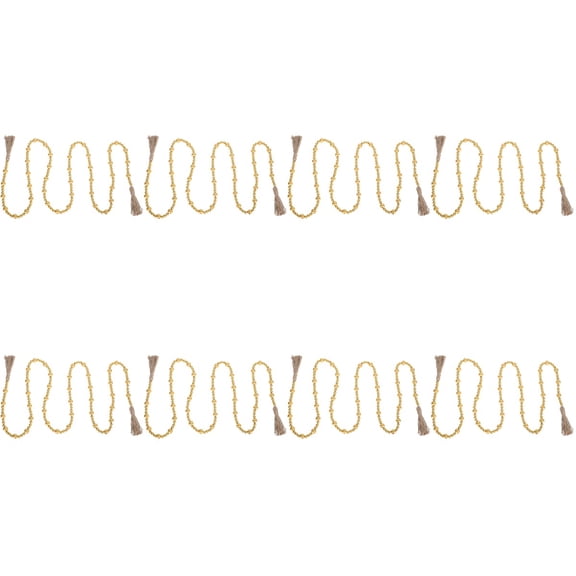 8 pcs Christmas Decorative Beads String Tree Wooden Beads Decor Backdrop Pendant