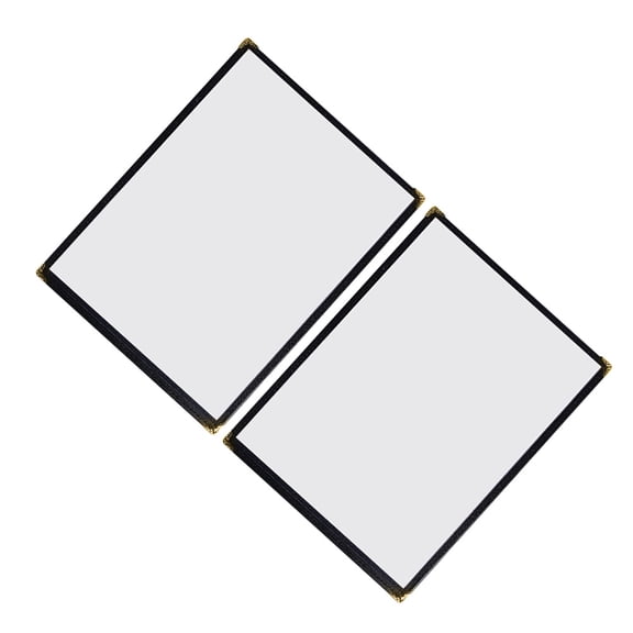 FUEENIRVA Transparent PVC Menu Holder Waterproof for Restaurant Menus 8Pcs