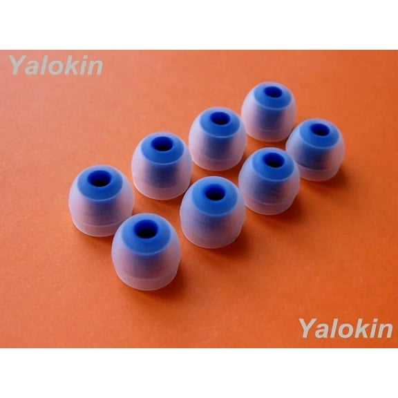 8 pcs Comfort Ear tips buds Replacement Set for Jaybird X3 Headphones (CL-BL)
