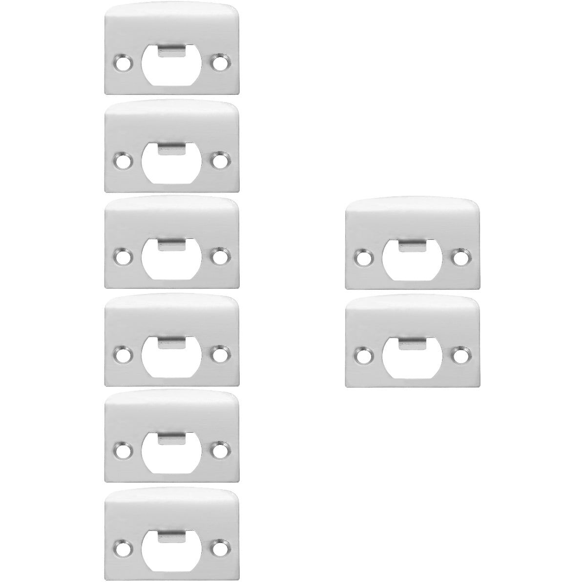 Siwil Door Edge Hole Filler Plate 1"x 2-1/4", Black Deadbolt Cover-648836