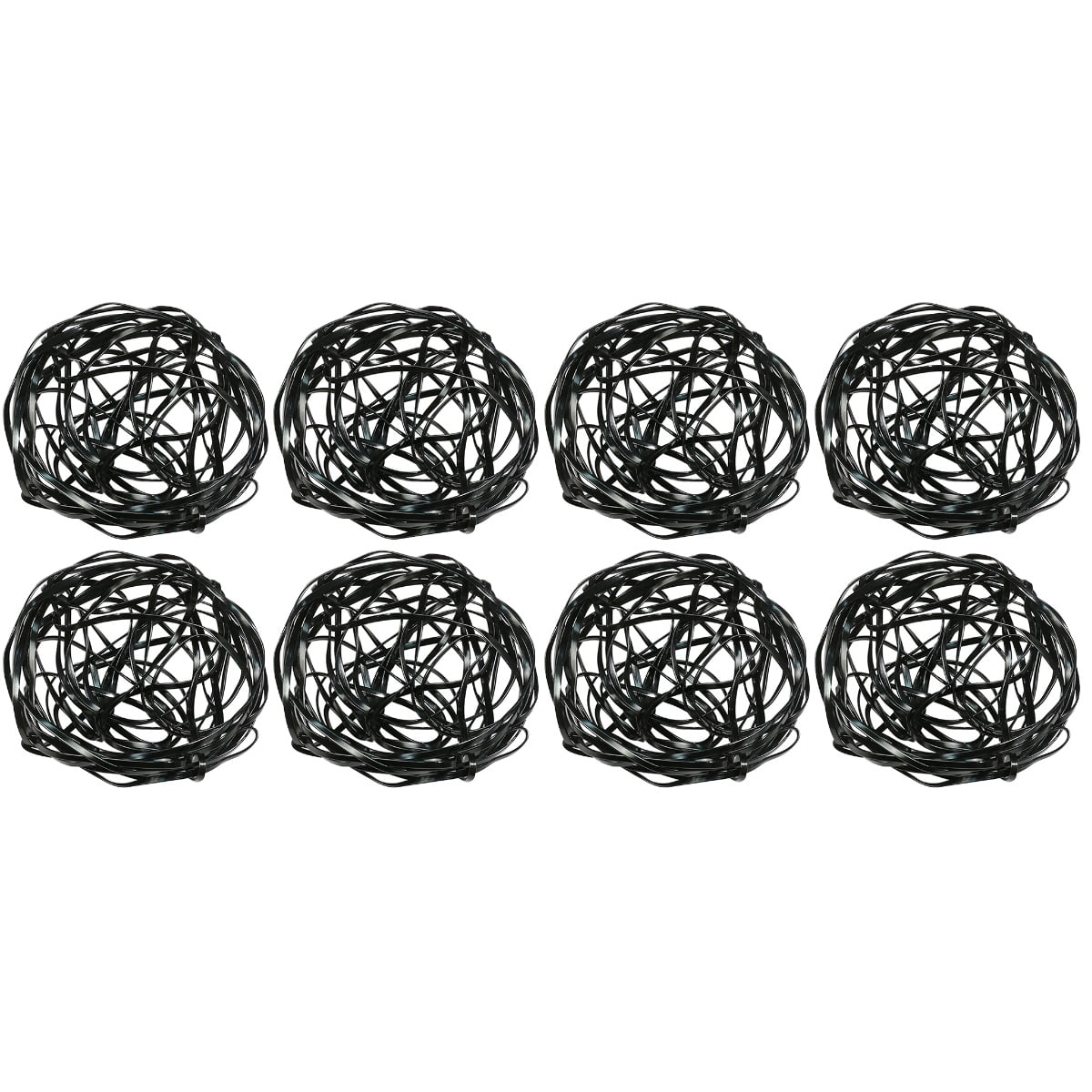 8 pcs  Floral Cage Flower Arrangement Holder Aluminum Alloy Wire Flower Arranger Flower Fixed Tools Floral Lid Organizer for Flower Arrangement Fixation Black