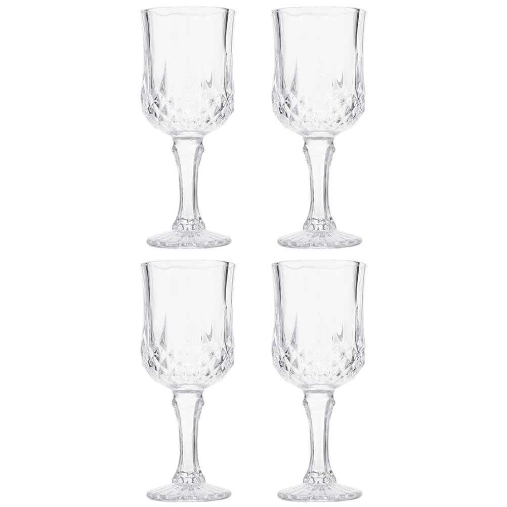 8 pcs Glass Wine Glasses Frosted Goblets Party Goblet Red Wine Glasses