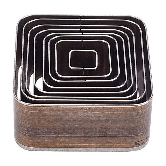 8 pcs High Carbon Steel One Hole Hollow Punch Cutter Set 8 Sizes 20 25 30 35 40 45 50 55mm Square Leather Die Cutter Tool Cutting