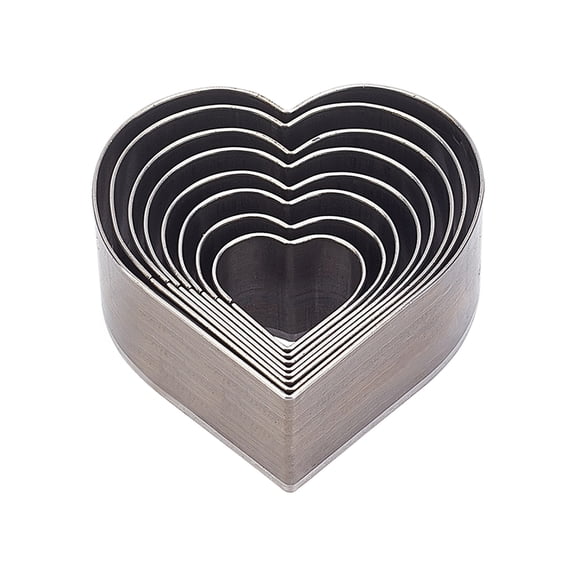8 pcs High Carbon Steel One Hole Hollow Punch Cutter Set 8 Sizes Heart Leather Die Cutter Tool Cutting Punching Die