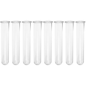 8 pcs Hydroponic Flowers Glass Tube Propagation Tube Small Plant Terrarium Tube Plant Vase