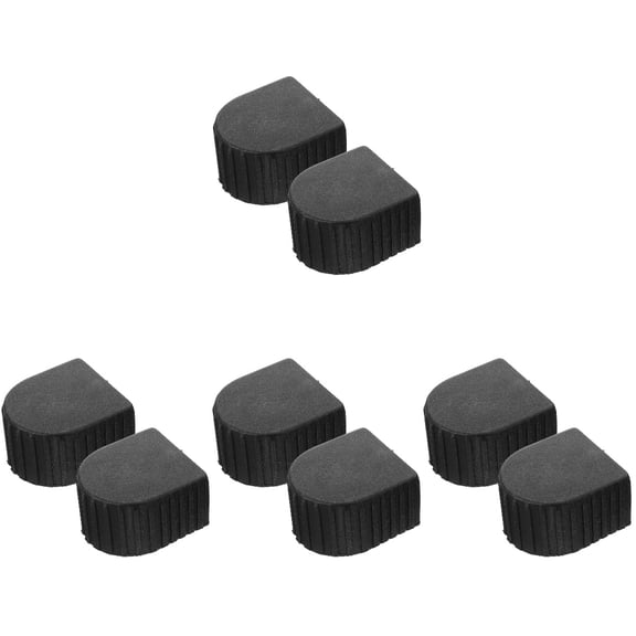 LABSERRON Black Plastic Ladder Caps Thickened Design for Stability and Protection 8Pcs