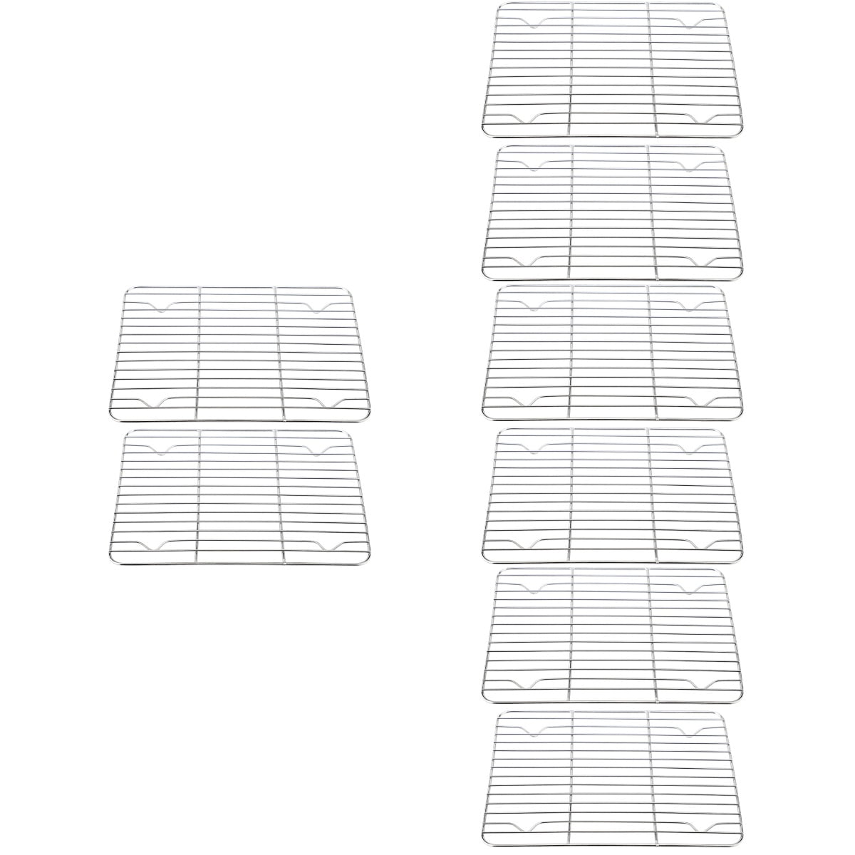 8 pcs Metal Cooling Racks Stainless Steel Baking Racks Heavy Duty Wire