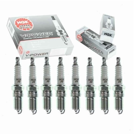 8 pcs OEM NGK V-Power Spark Plugs for 2001-2017 Chevrolet Silverado 2500 HD 6.0L as