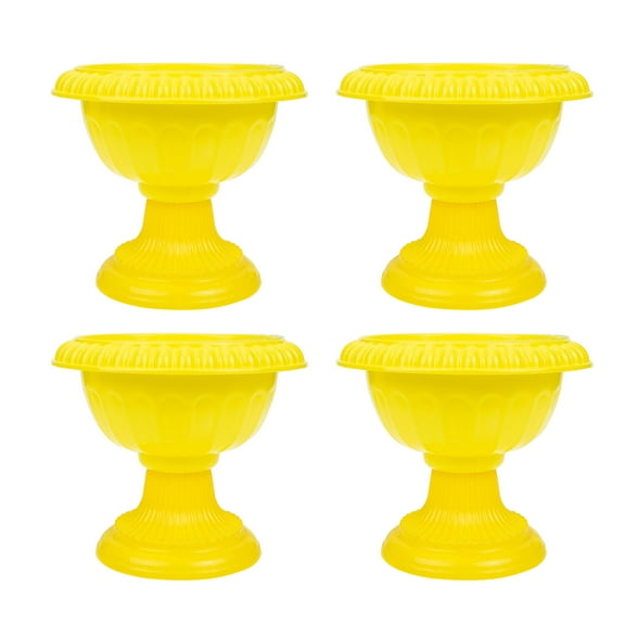 8 pcs Plastic Urn Planter Front Door Flowerpots Roman Column Wedding Flower Pots