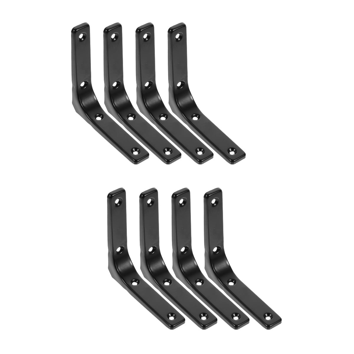 8 pcs  Stainless Steel Shelf Bracket Wall Mount Shelf Support Fixing Bracket L Shape Bracket