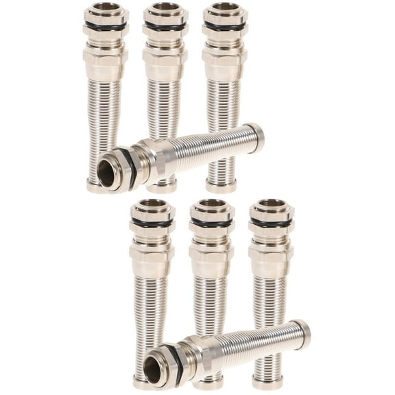 CIMAXIC Strain Relief Cord Connector, Waterproof Cable G, Silver for Equipment Use 8Pcs