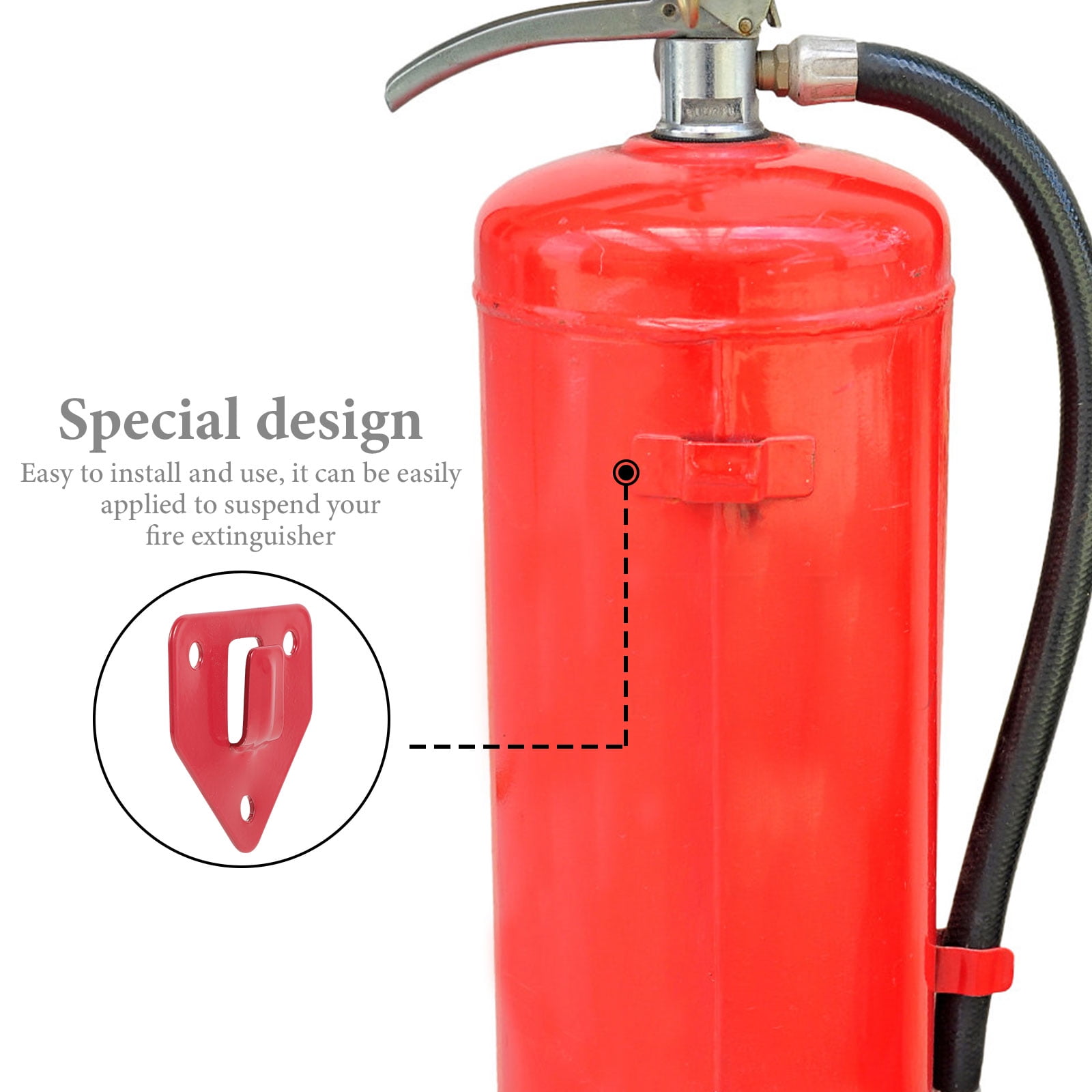 8 pcs Wall Mount Fire Extinguisher Hook Heavy Duty Fire Extinguisher