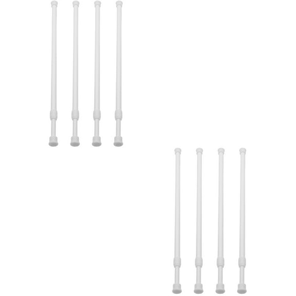 8 pcs Window Security Bar Adjustable Tension Rod Closet Bar Suspension Rod