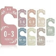 thumbnail image 1 of LHXC  8 pcs Wood Baby Closet Dividers Baby Garment Size Dividers Baby Clothing Hanger Dividers, 1 of 6