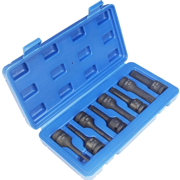 8-piece Impact Xzn Triple Square Spline Bit