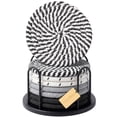 thumbnail image 1 of 8-piece coaster set, suitable for beverages, 4-inch large coasters protect tabletops from hot and cold drinks, multi-functional coasters, excellent home decorations, non-slip and easy to clean., 1 of 6